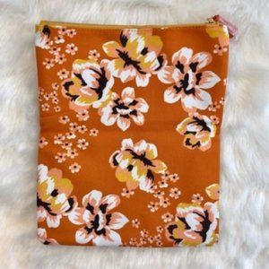 Floral & Marigold Clutch [Vegan Leather]
